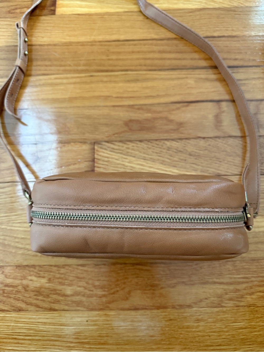 Madewell Tan Quilted Mini Crossbody Bag - Picture 3 of 5